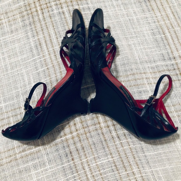 Ankle Strap 3.5" Wedge Sandals Made in Spain - Picture 6 of 16